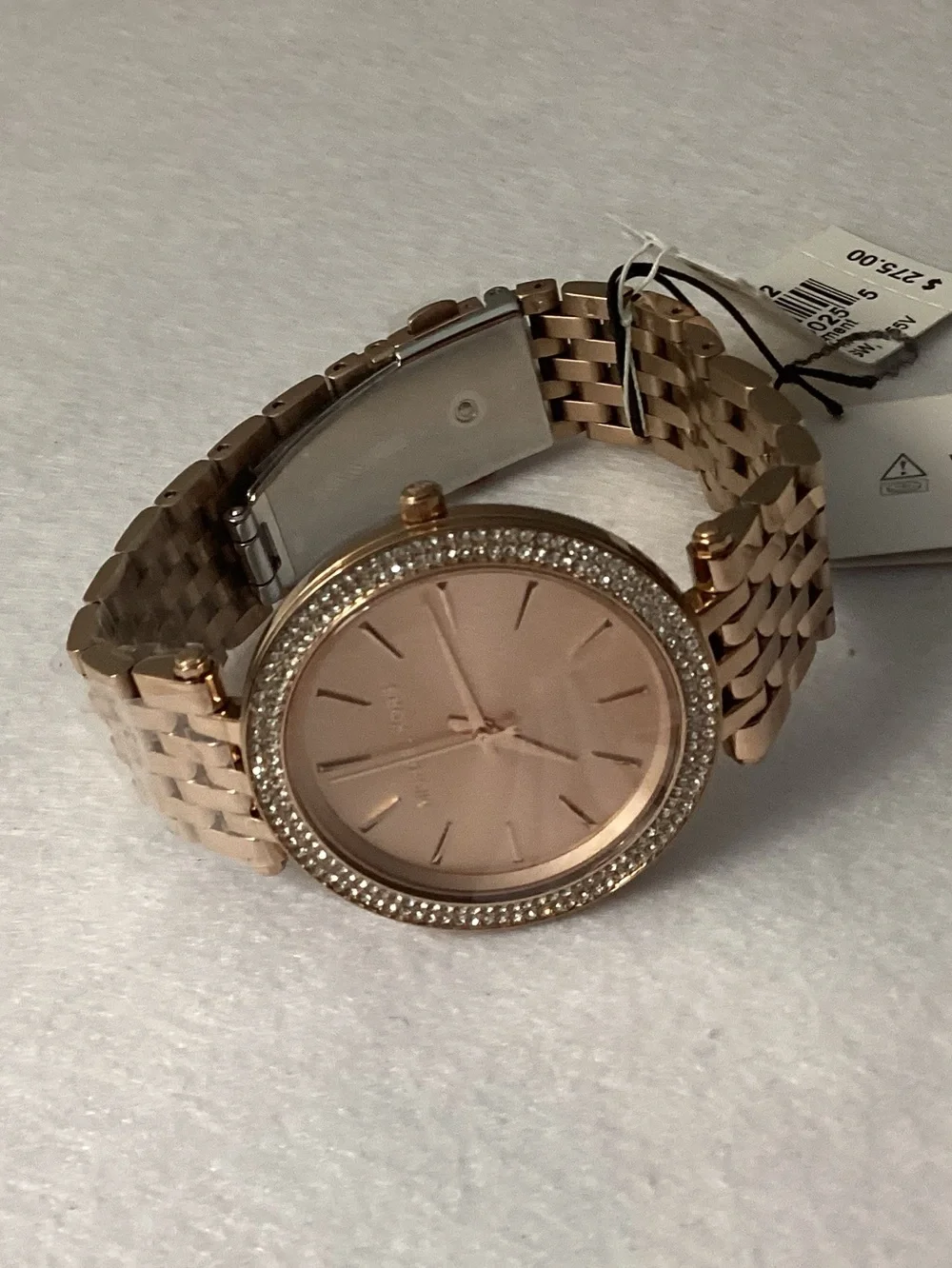 Michael Kors Darci Rose Gold-Tone Stainless Steel Bracelet Watch 39mm MK3192
